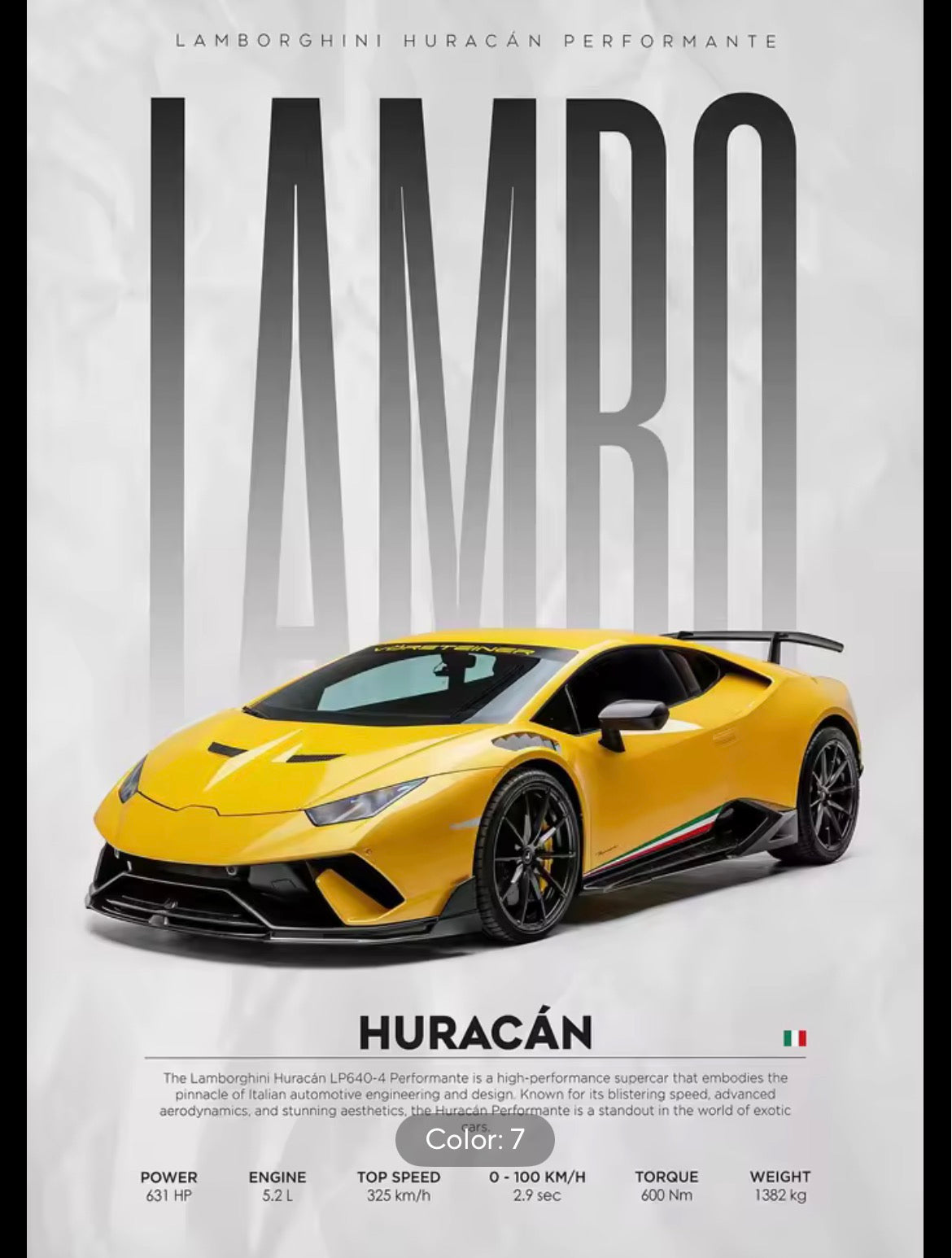 Lamborghini Hurucan Yellow