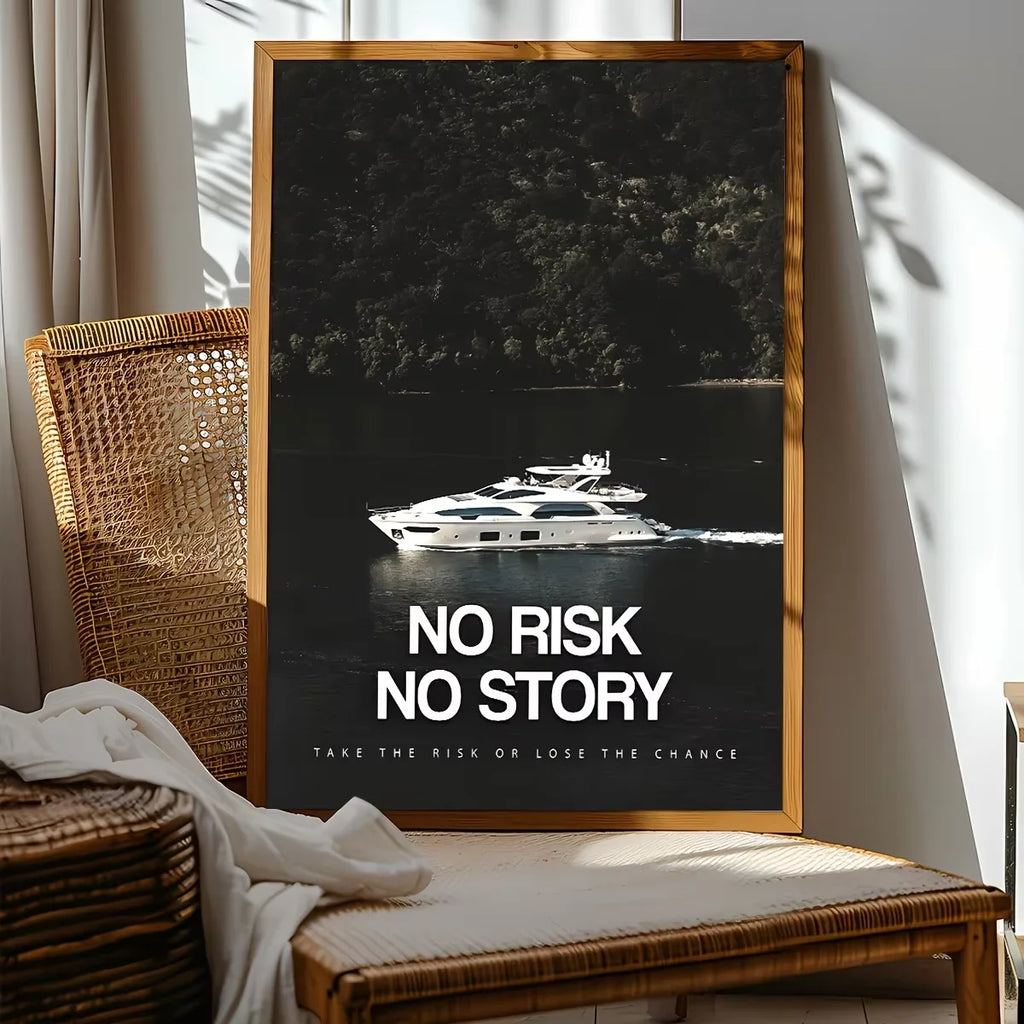 No Risk No Story Canvas Print