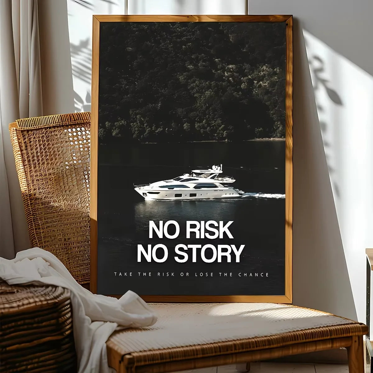 No Risk No Story Canvas Print