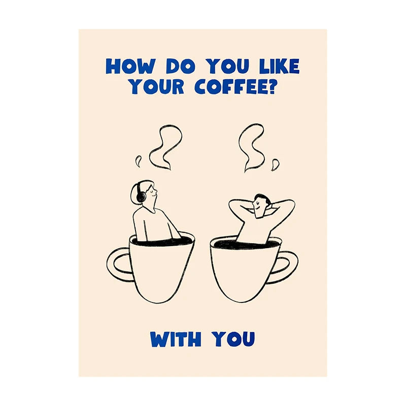 Retro Coffee & Café Canvas Print