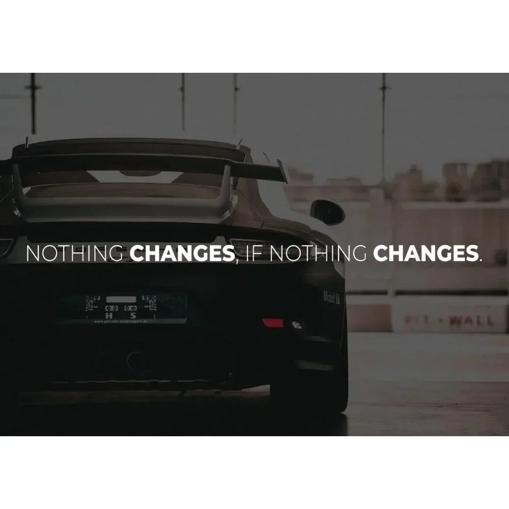 Motivational Supercar Canvas Poster