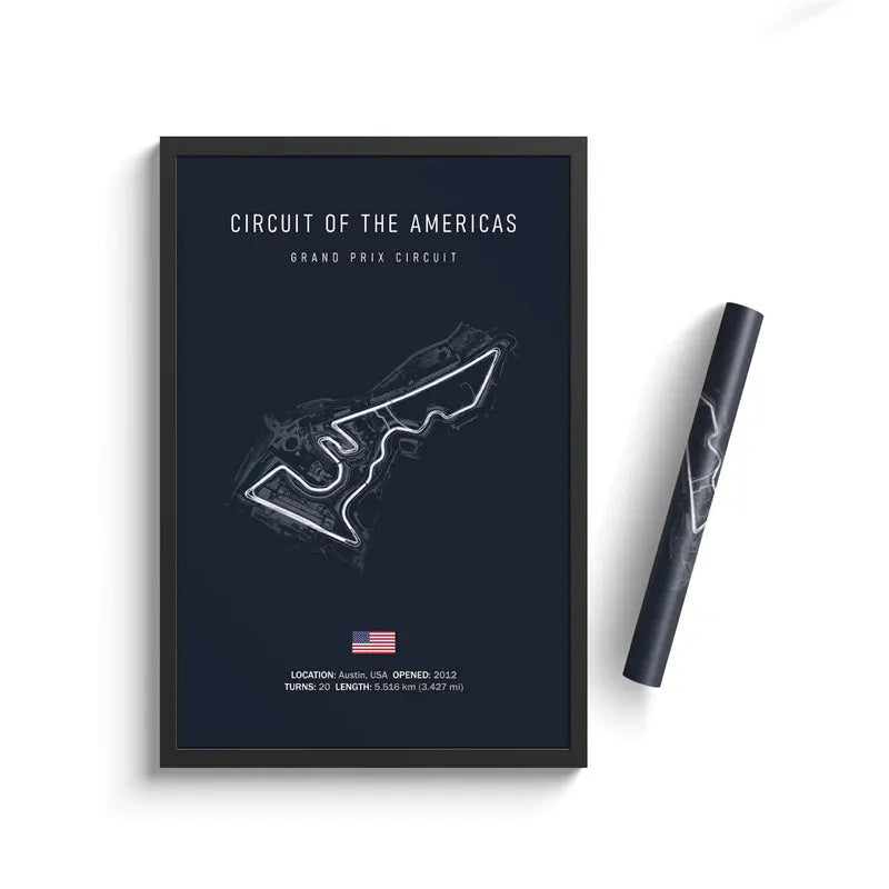 Formula One Track Circuits Canvas Prints