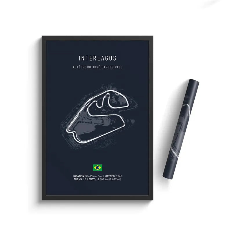 Formula One Track Circuits Canvas Prints