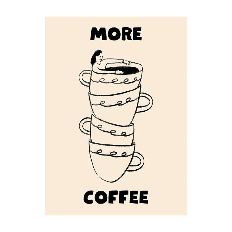 Retro Coffee & Café Canvas Print