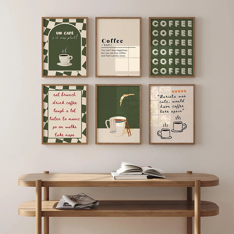Retro Coffee & Café Canvas Print