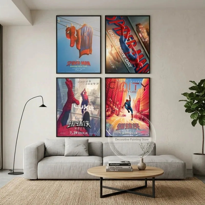Spider-Man Cinematic Art – Unframed Canvas Poster