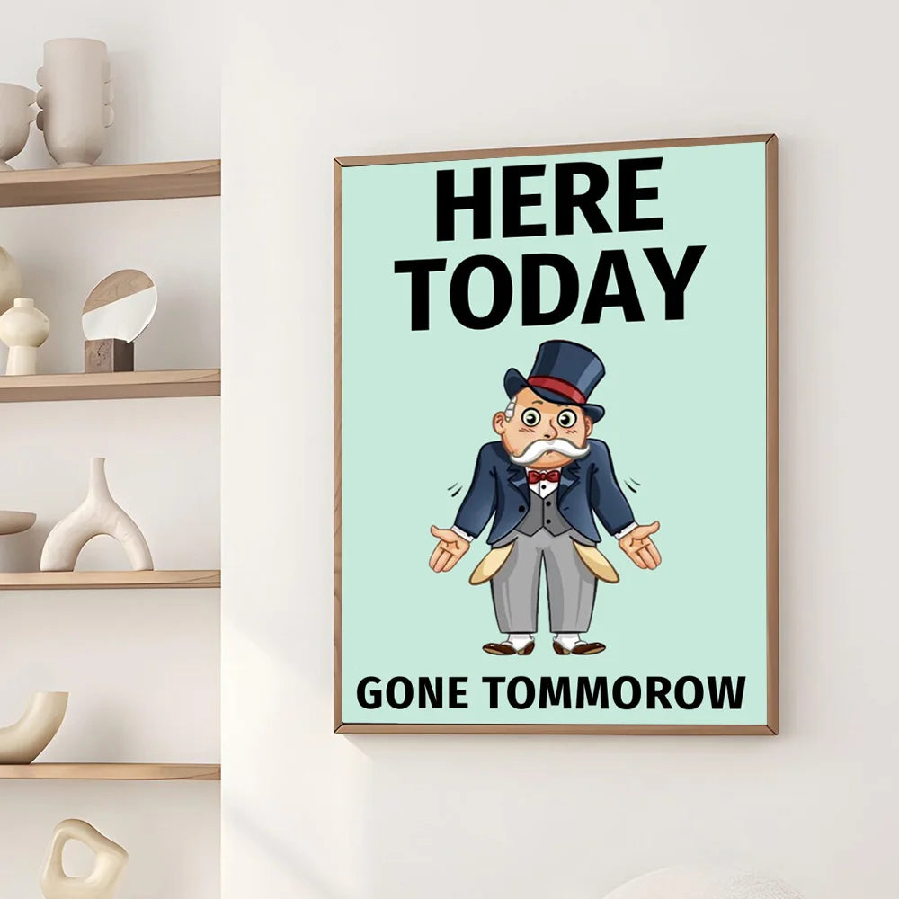 Monopoly Motivational Canvas Print