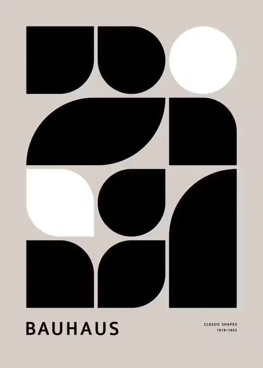 Bauhaus Geometric Canvas Print