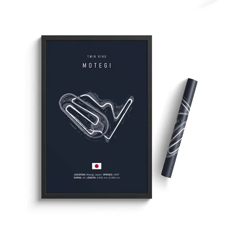 Formula One Track Circuits Canvas Prints