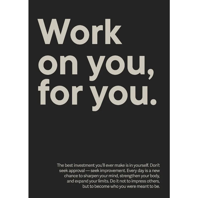Minimalist Gym Motivation Canvas Poster