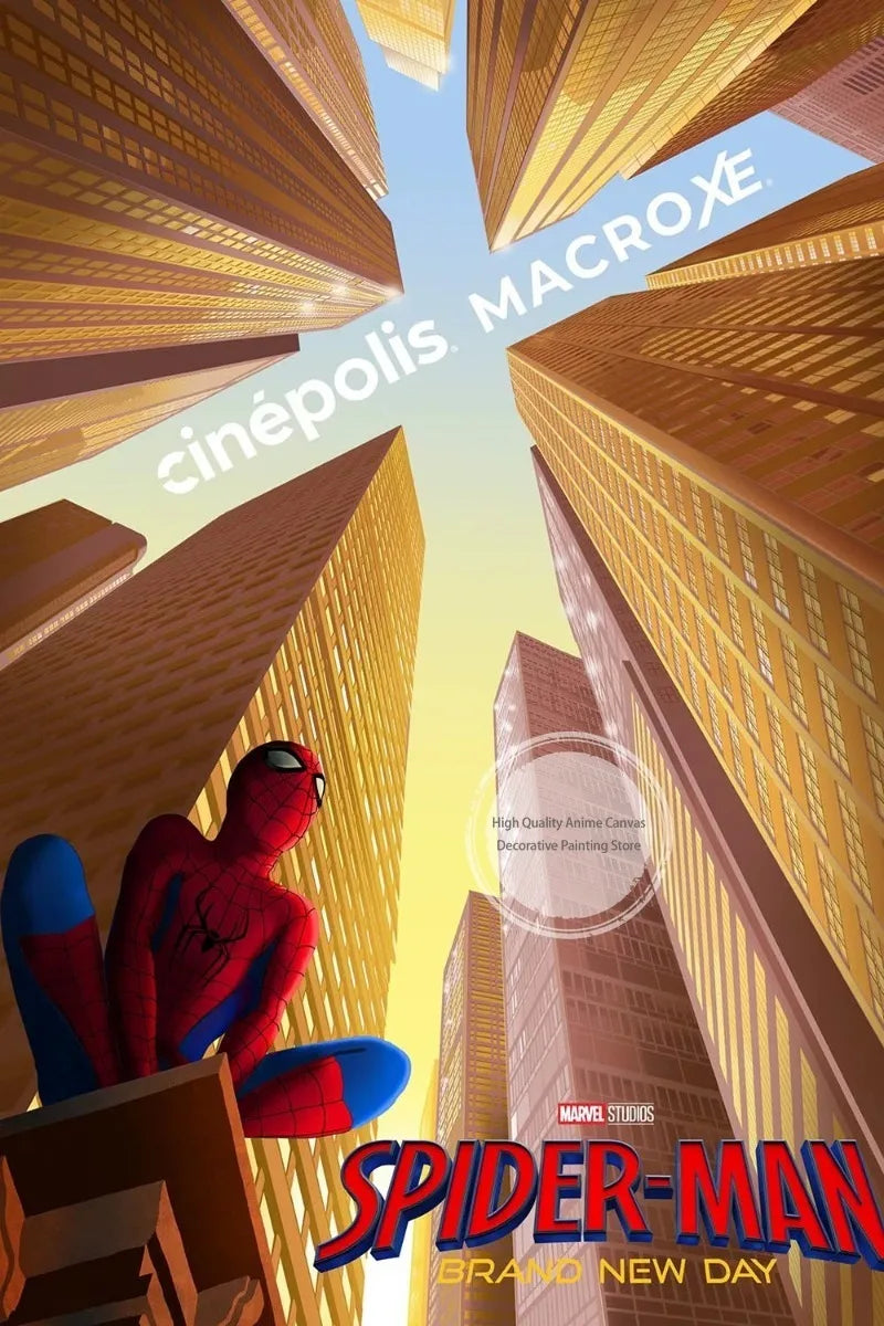 Spider-Man Cinematic Art – Unframed Canvas Poster