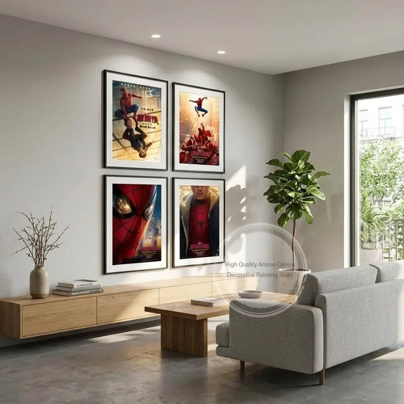 Spider-Man Cinematic Art – Unframed Canvas Poster