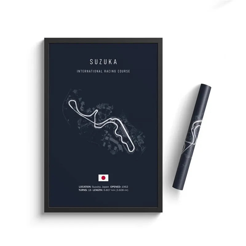 Formula One Track Circuits Canvas Prints