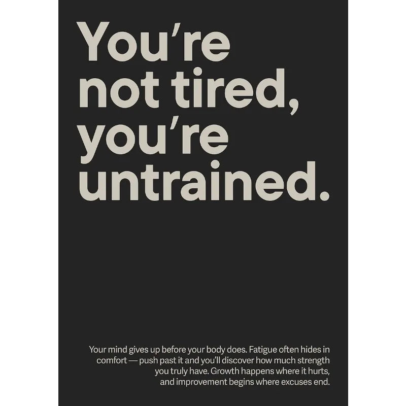 Minimalist Gym Motivation Canvas Poster