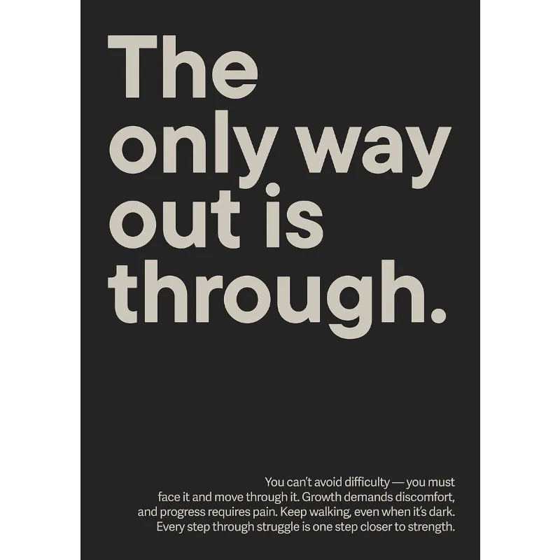 Minimalist Gym Motivation Canvas Poster