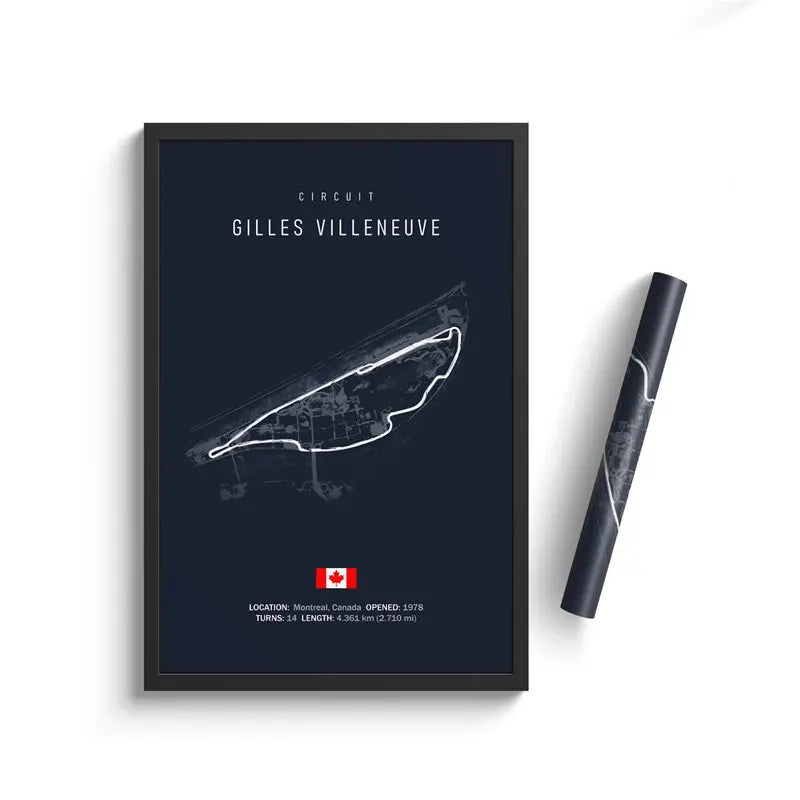 Formula One Track Circuits Canvas Prints