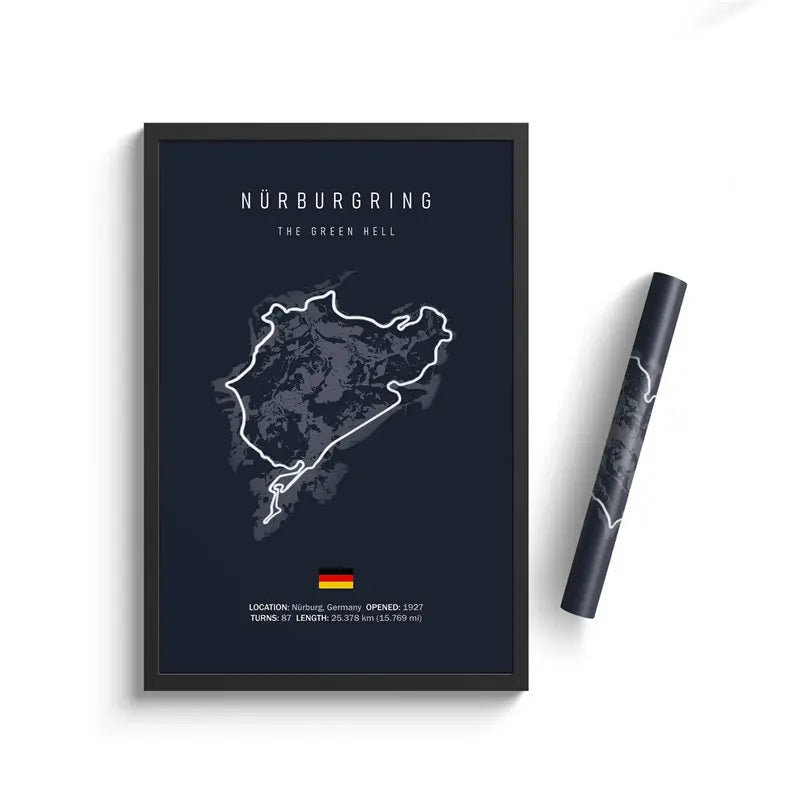 Formula One Track Circuits Canvas Prints