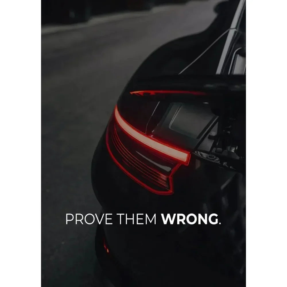 Motivational Supercar Canvas Poster
