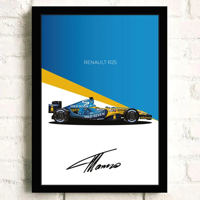 F1 Racing Club Team Posters