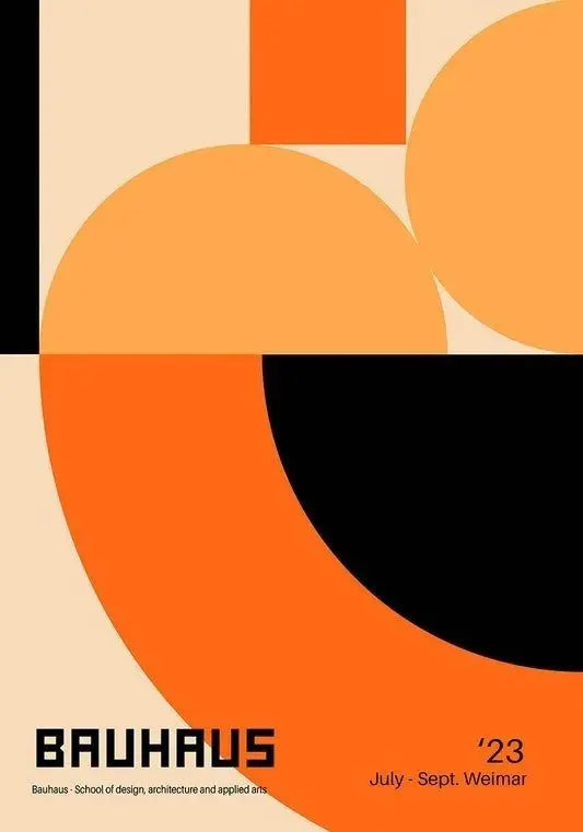 Bauhaus Geometric Canvas Print