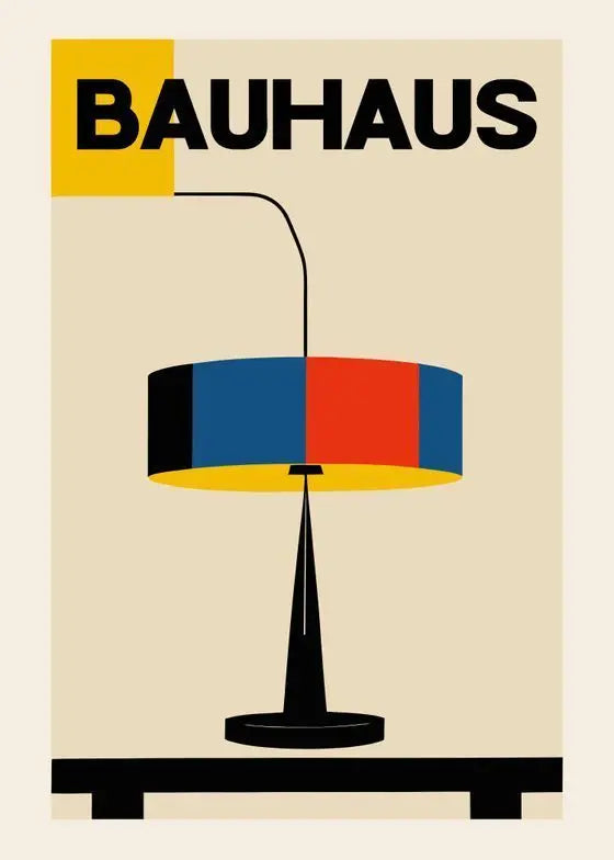 Bauhaus Geometric Canvas Print