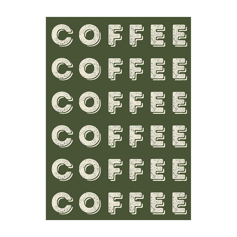 Retro Coffee & Café Canvas Print