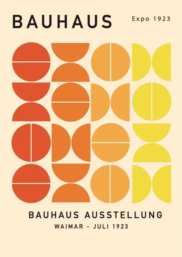 Bauhaus Geometric Canvas Print