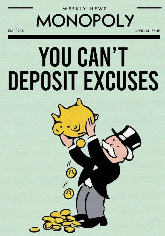 Monopoly Motivational Canvas Print