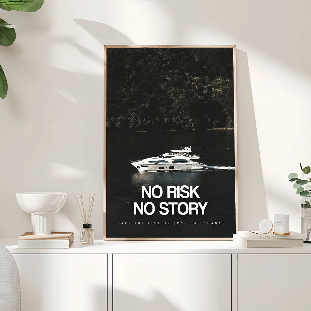 No Risk No Story Canvas Print