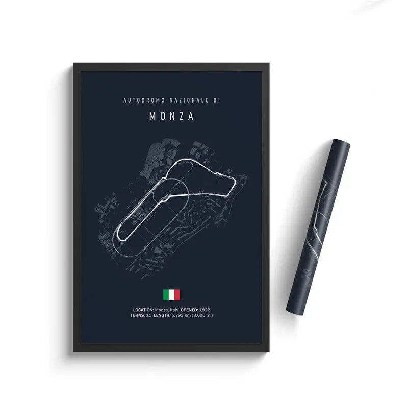 Formula One Track Circuits Canvas Prints