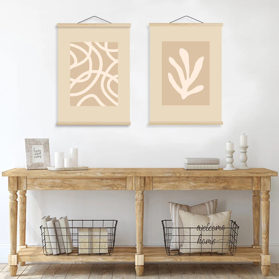 Magnetic Wooden Poster Hanger Frame