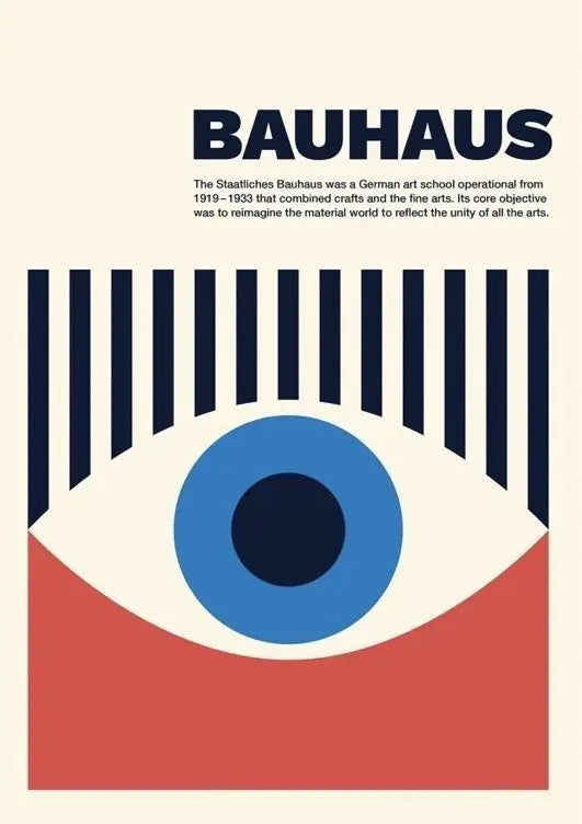 Bauhaus Geometric Canvas Print