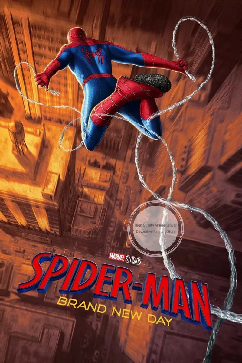 Spider-Man Cinematic Art – Unframed Canvas Poster