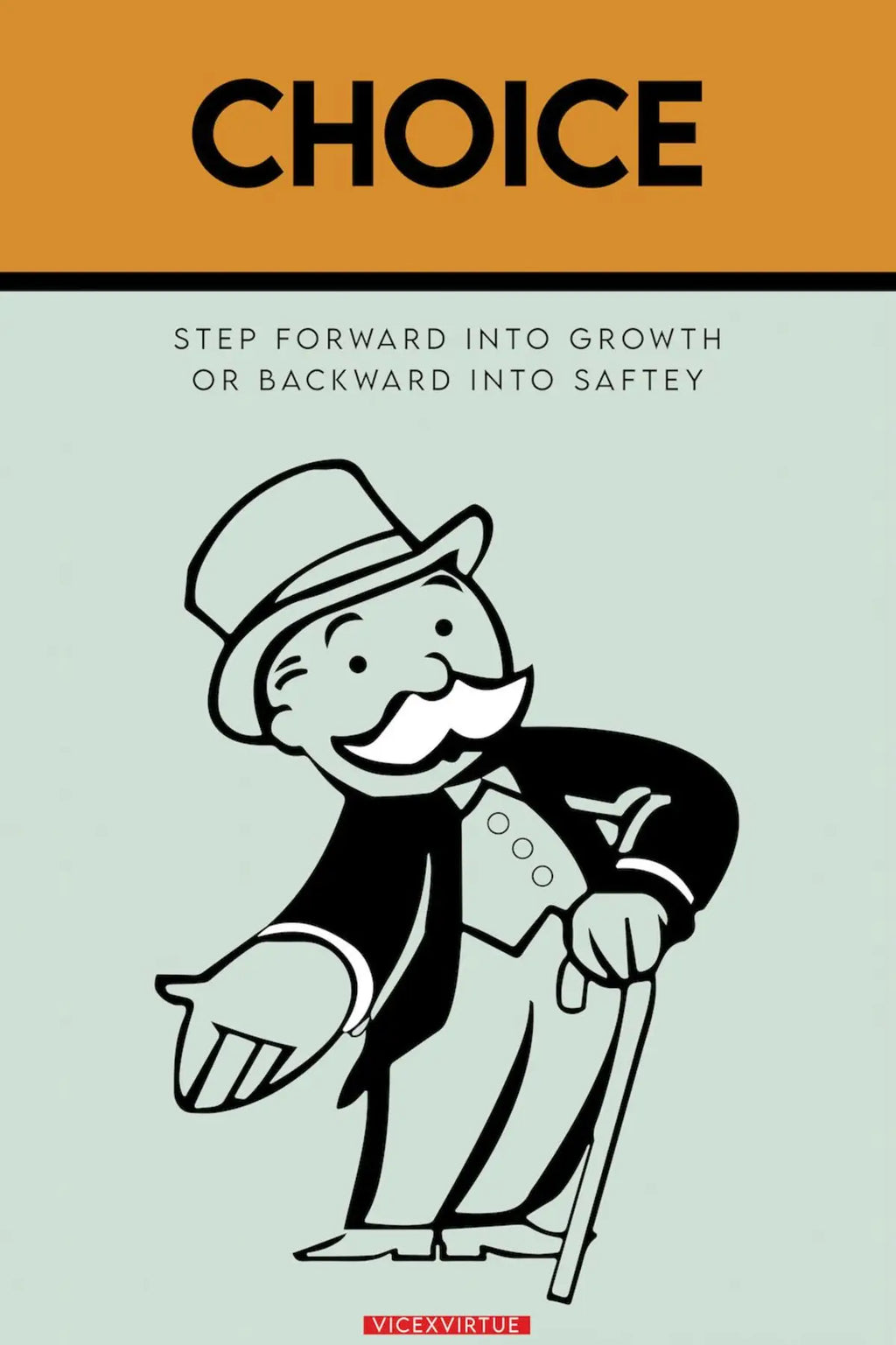 Monopoly Motivational Canvas Print