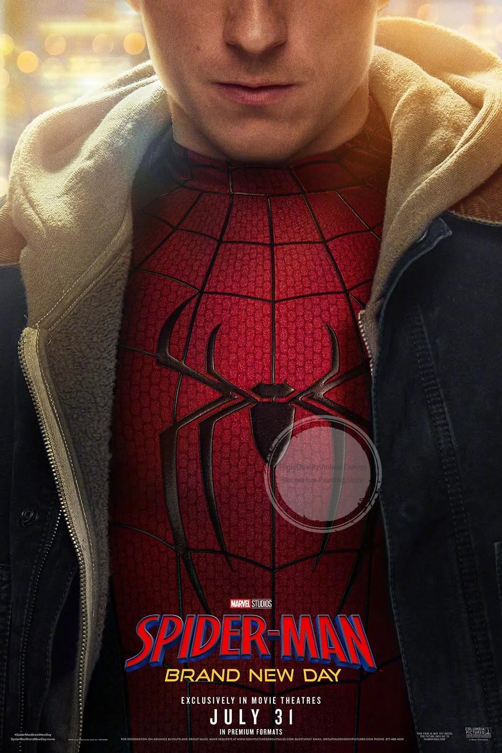 Spider-Man Cinematic Art – Unframed Canvas Poster