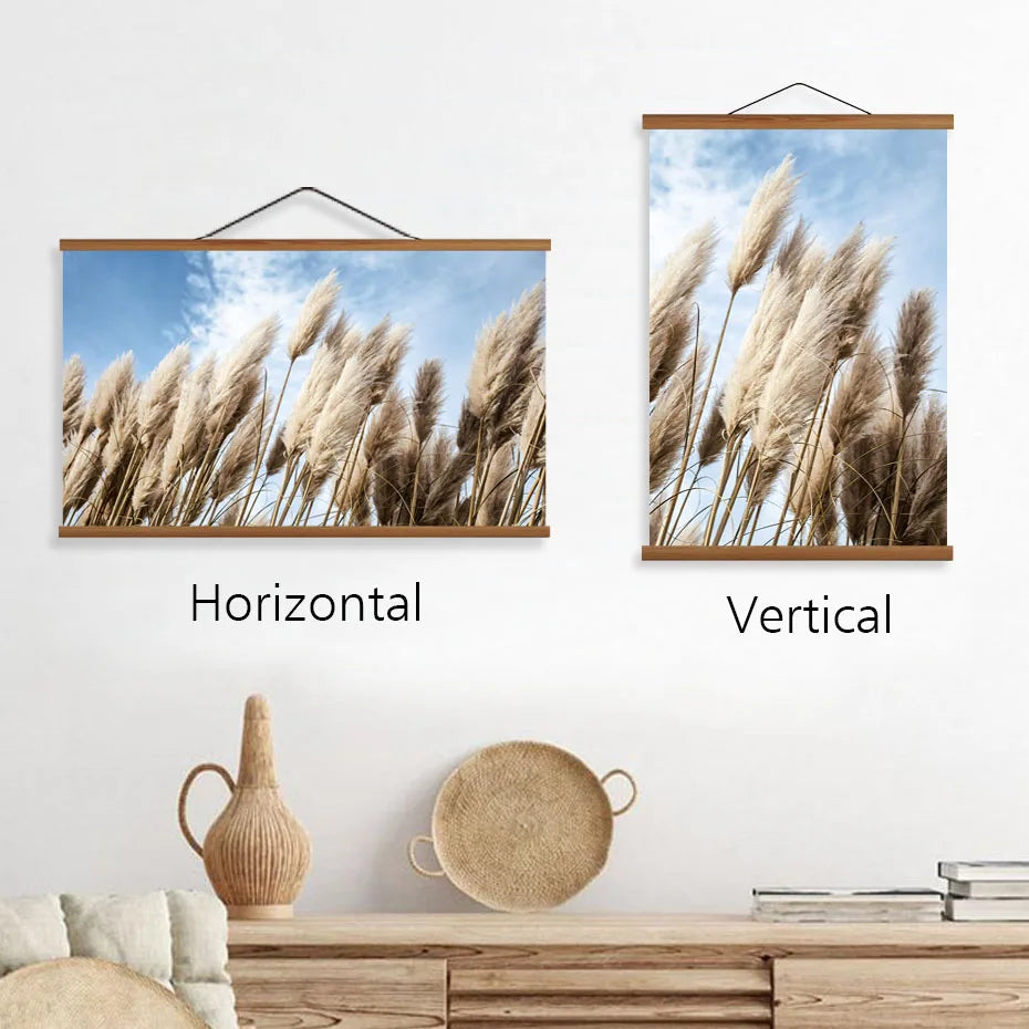 Magnetic Wooden Poster Hanger Frame