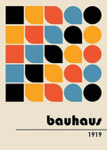 Bauhaus Geometric Canvas Print