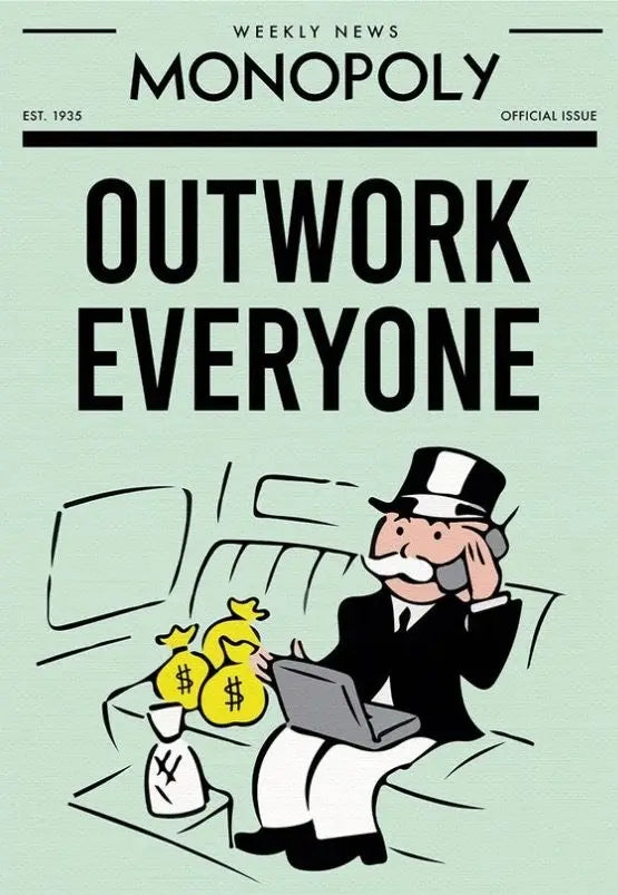 Monopoly Motivational Canvas Print