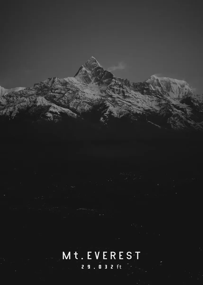 Mount Everest Landscape Canvas Print