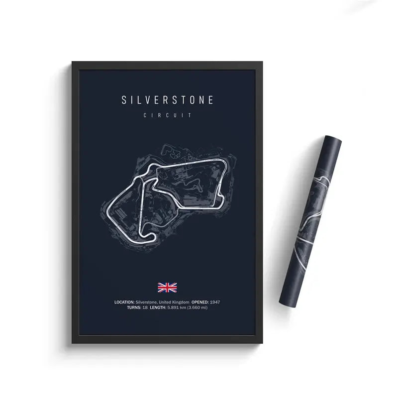 Formula One Track Circuits Canvas Prints