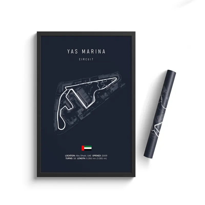 Formula One Track Circuits Canvas Prints