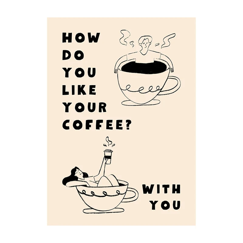 Retro Coffee & Café Canvas Print