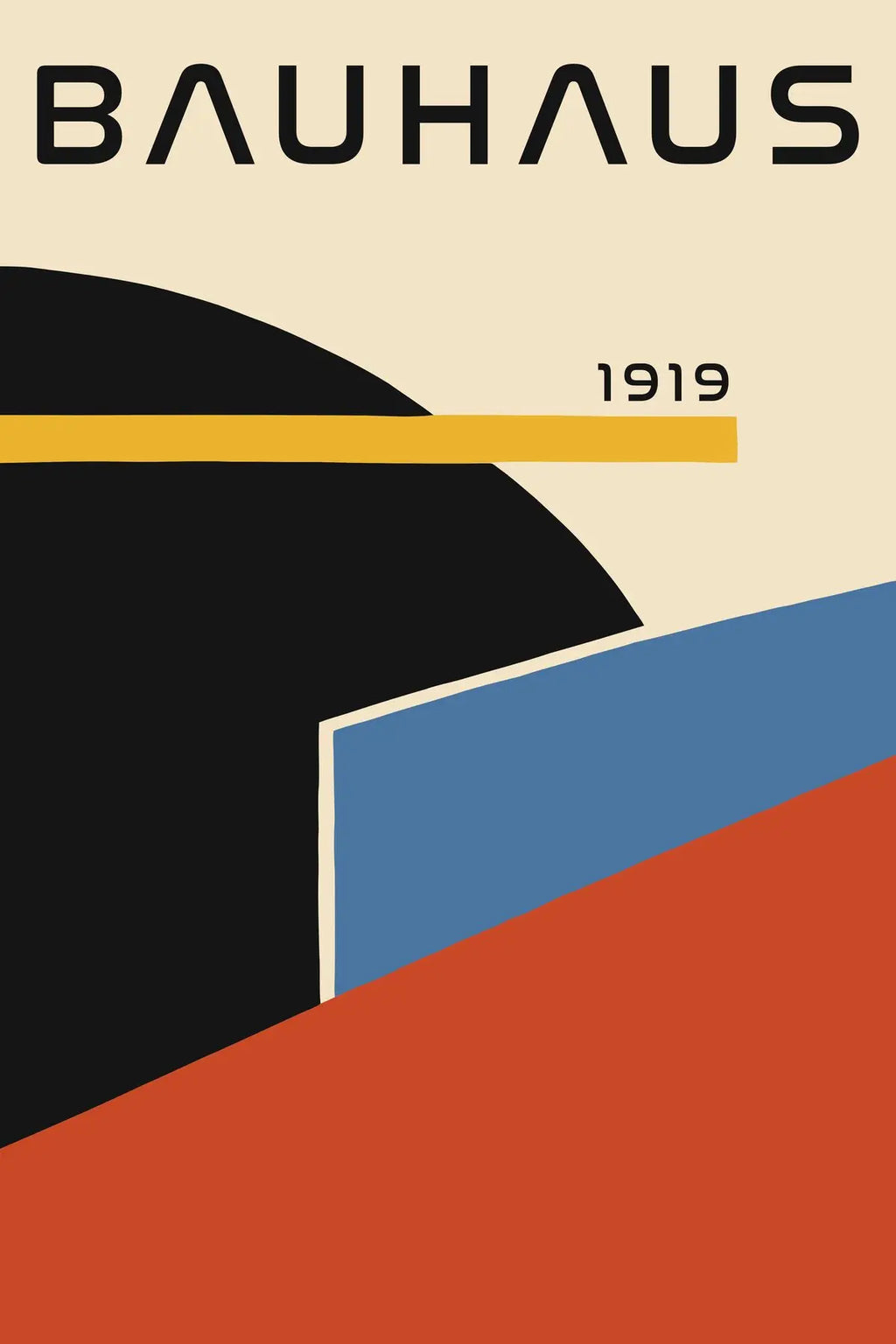 Bauhaus Geometric Canvas Print