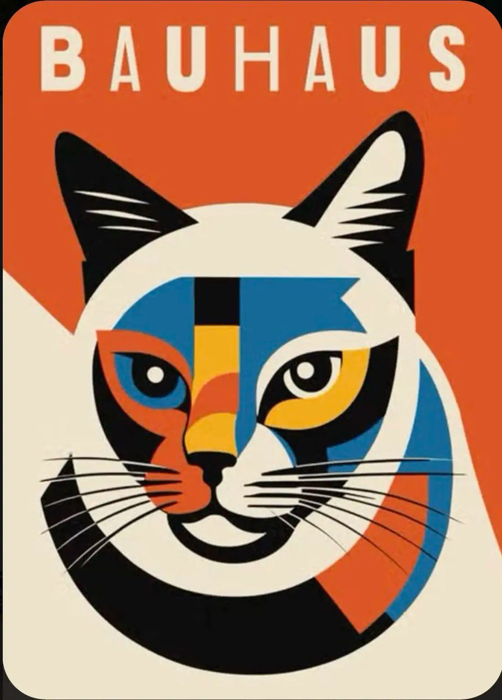 Bauhaus Geometric Canvas Print