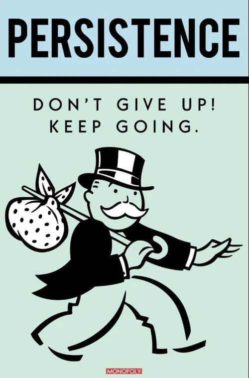 Monopoly Motivational Canvas Print