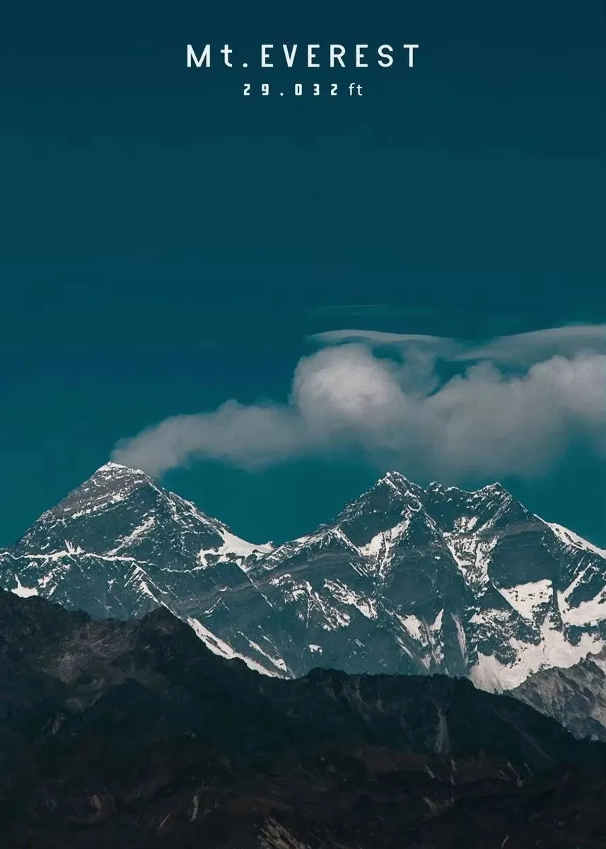 Mount Everest Landscape Canvas Print