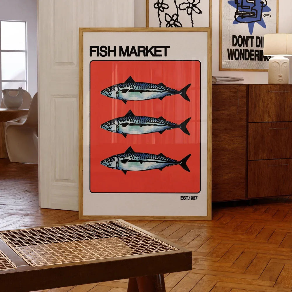 Japanese Retro 90's abstract exhibition prints collection
