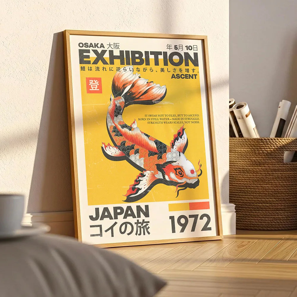 Japanese Retro 90's abstract exhibition prints collection