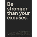 Minimalist Gym Motivation Canvas Poster