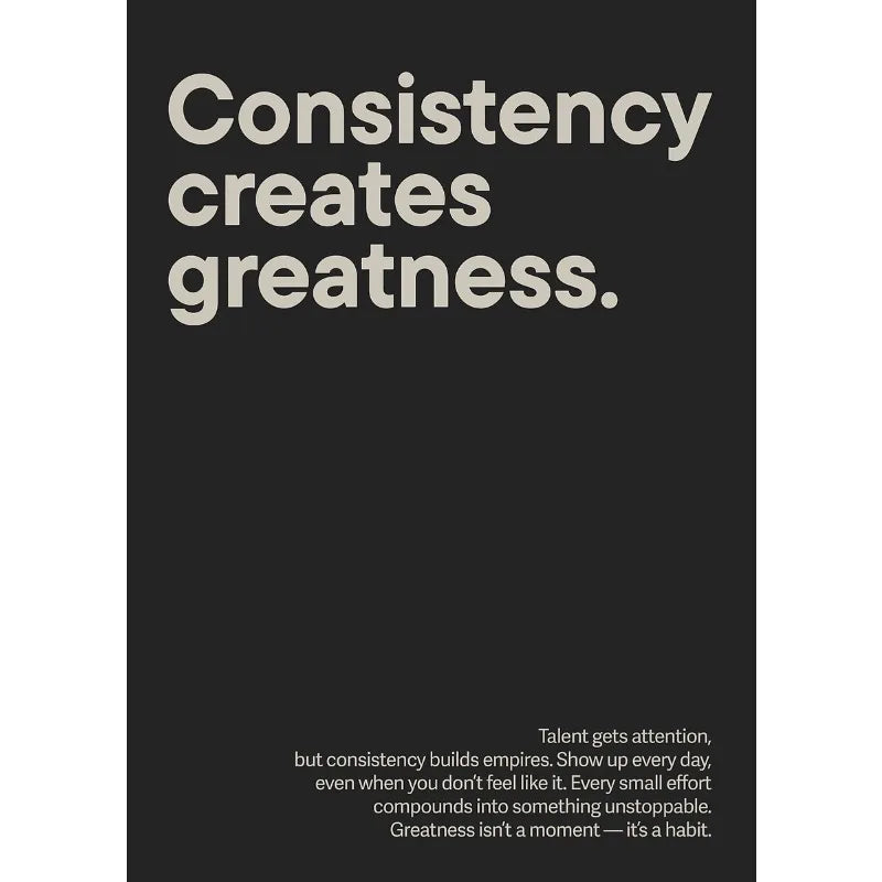 Minimalist Gym Motivation Canvas Poster
